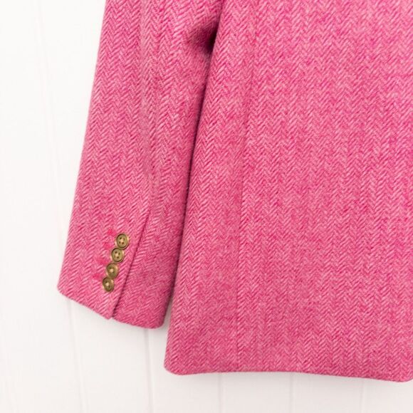 J. Crew Bristol Blazer in Pink English Wool Herringbone Size 4 - Picture 11 of 12